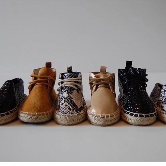 Leather High Top Espadrilles - Snakeskin - Picture 4 of 4